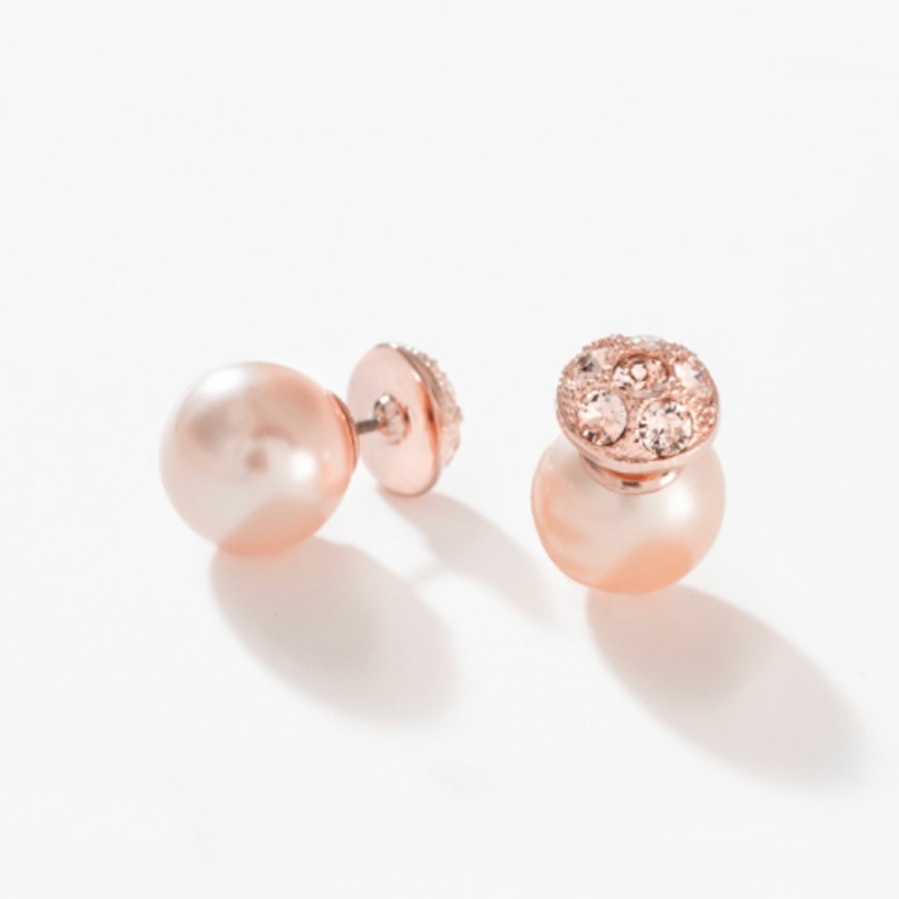 Touchstone Crystal by Swarovski Flipside Earrings - Blush
